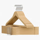 Cintres bois de bouleau slim lot de 20 naturels