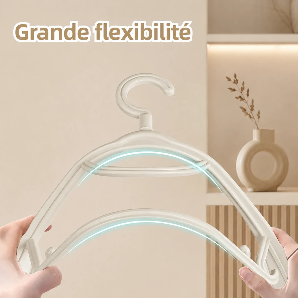 Cintres larges épaules crochet rotatif — vue 3