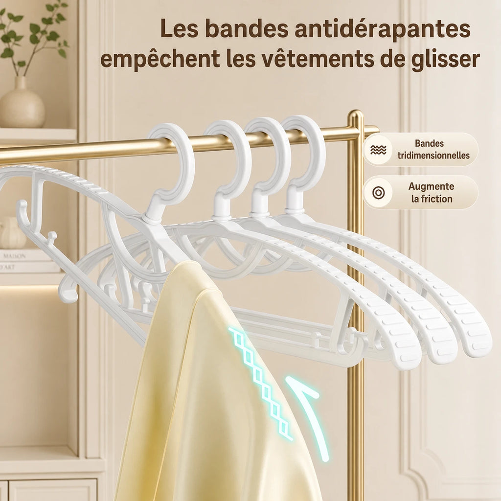 Cintres larges épaules crochet rotatif — vue 2
