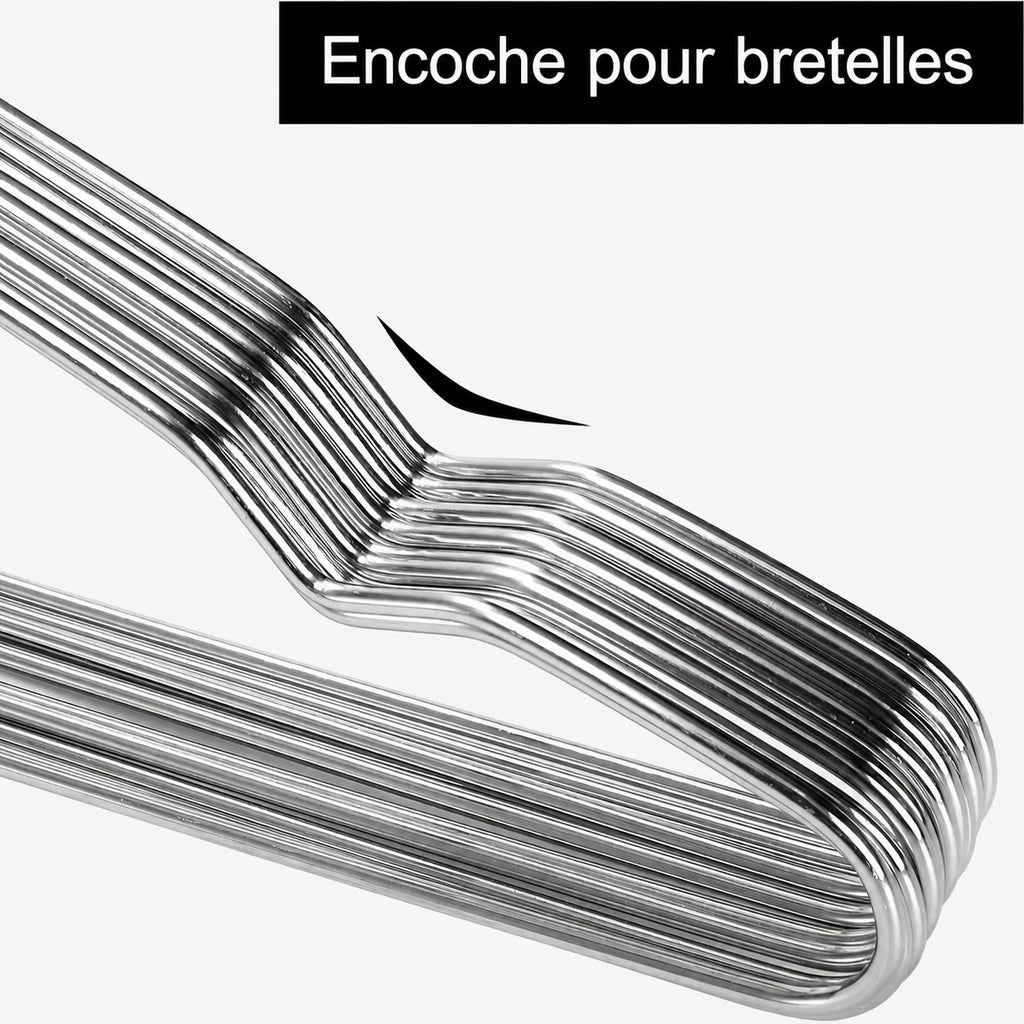 Cintres métal ultra-fins 42cm — vue 2