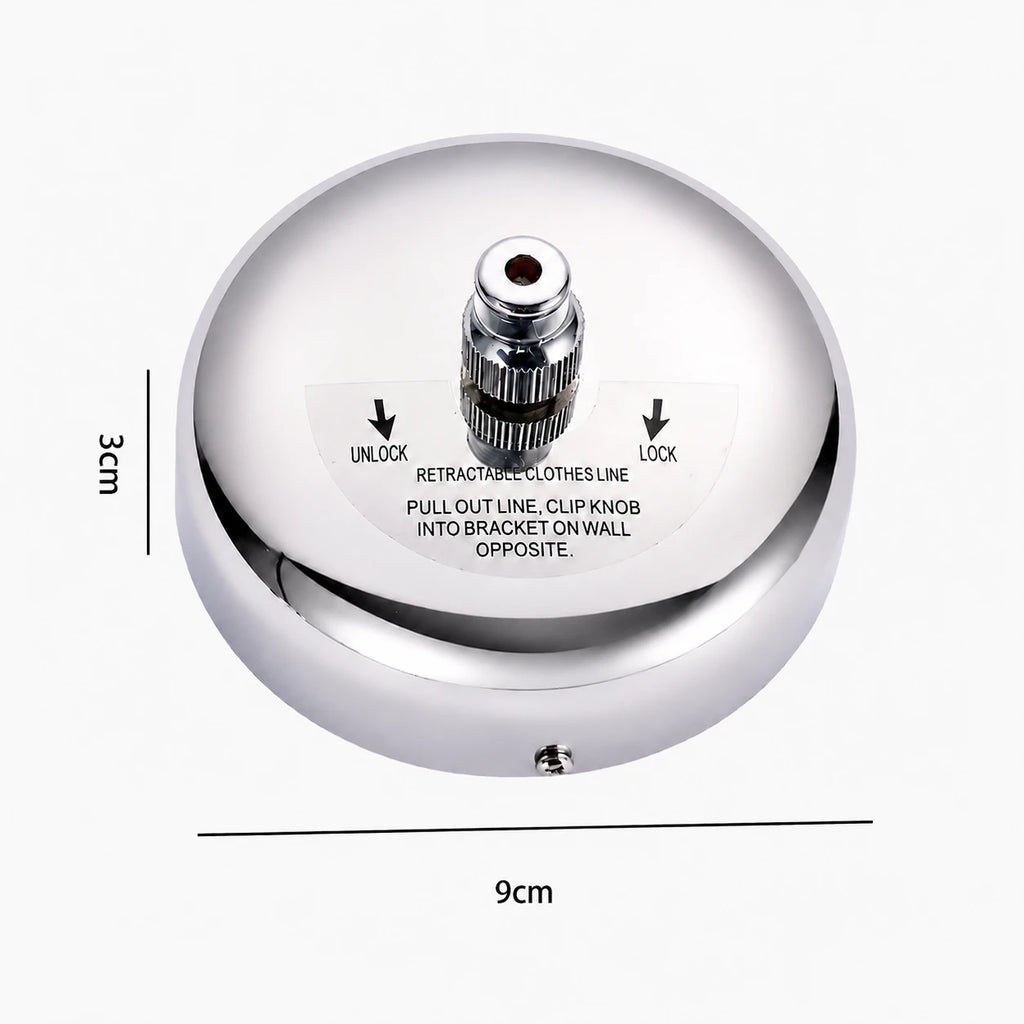Corde à linge acier inoxydable murale — vue 5