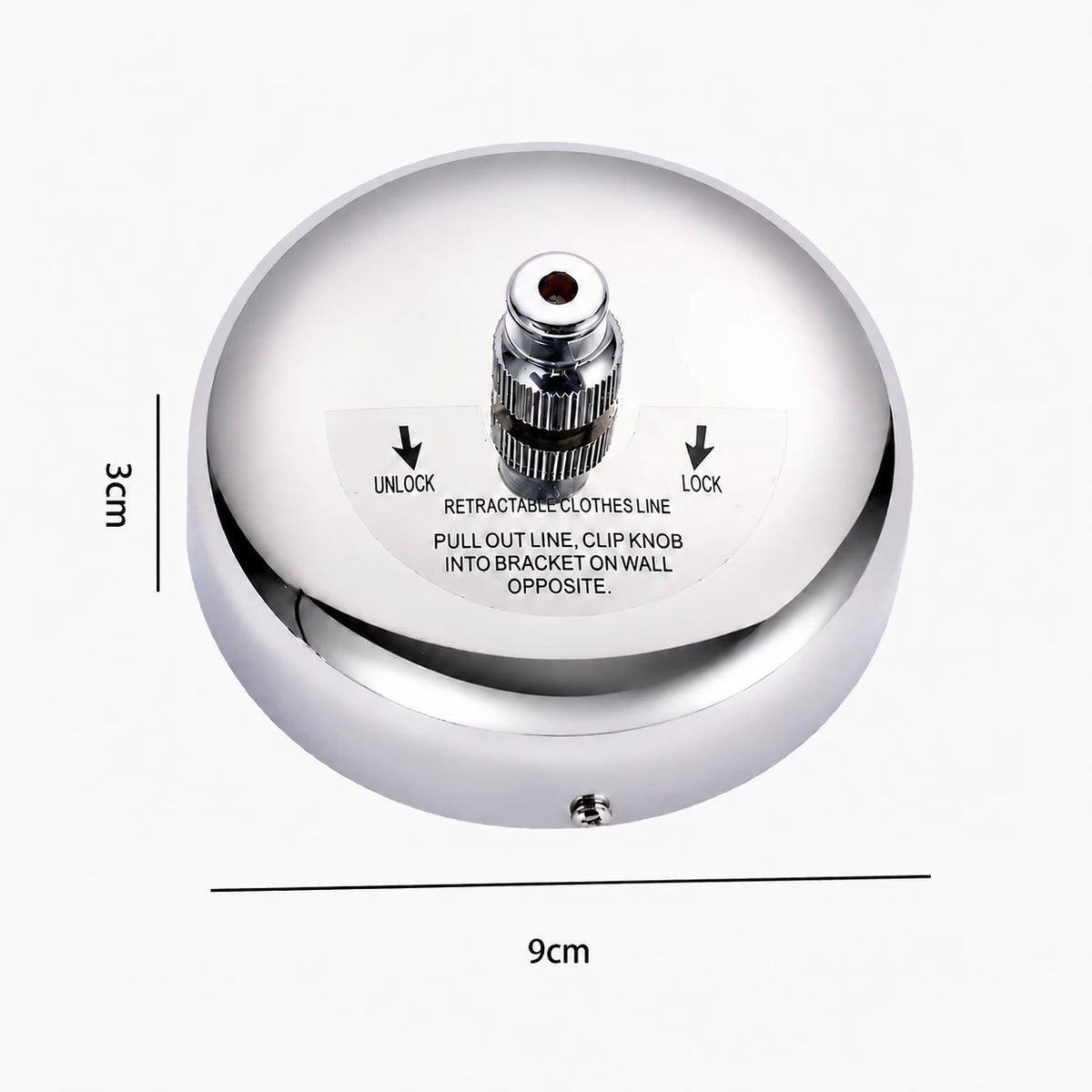 Corde à linge acier inoxydable murale — vue 5