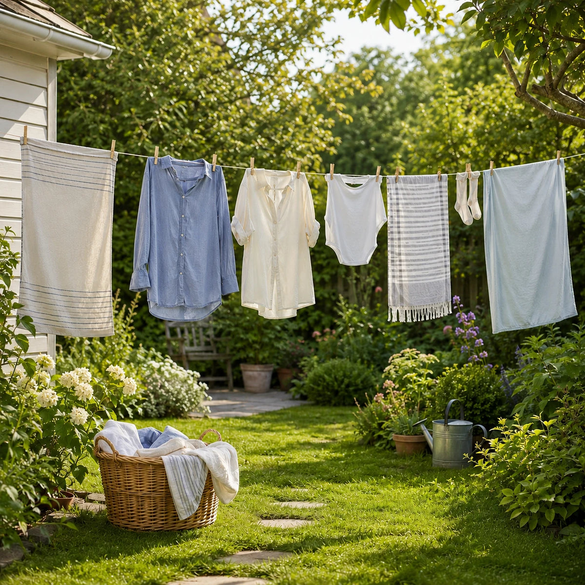 Corde à linge acier PVC extérieur — vue 3