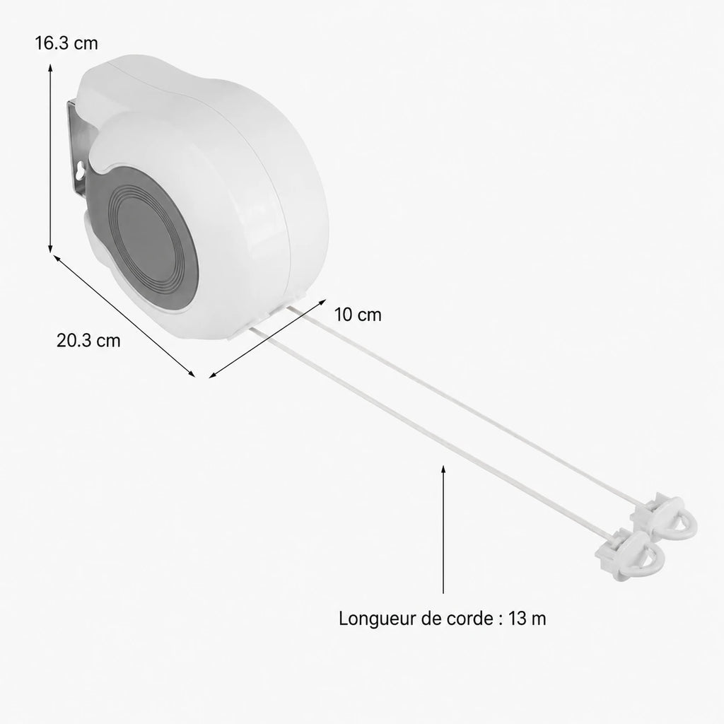 Corde à linge extérieur double fil — vue 3
