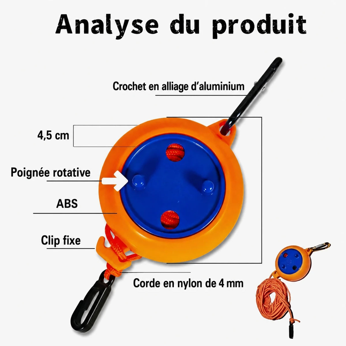 Corde à linge voyage portable — vue 4