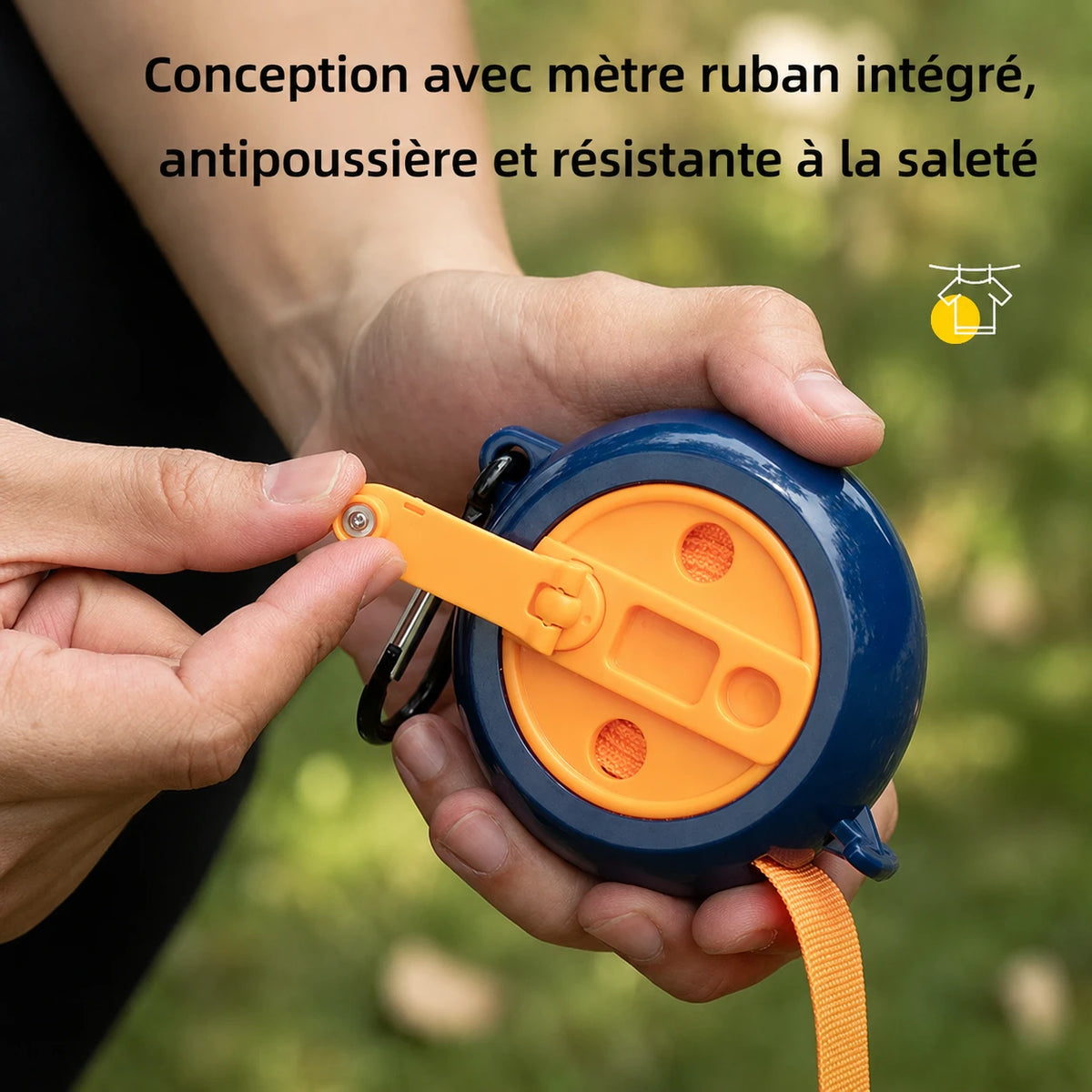 Corde à linge sangle antidérapante à trous
