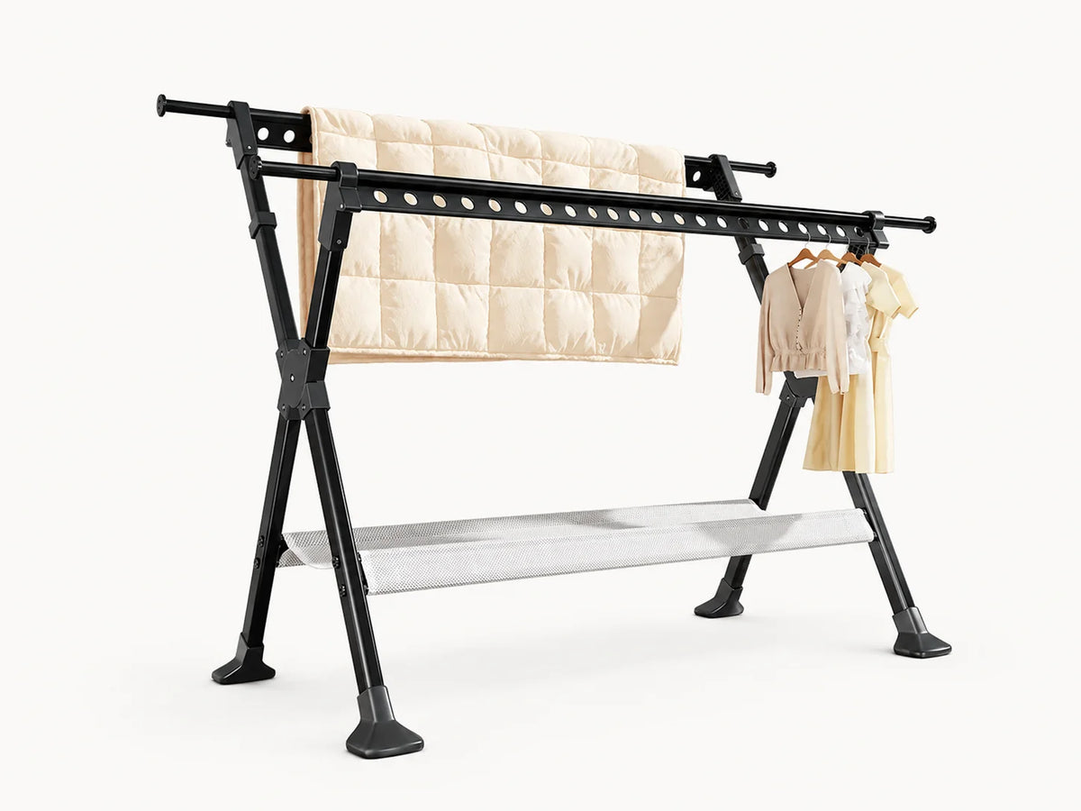 Étendoir à linge extérieur pliable grande capacité