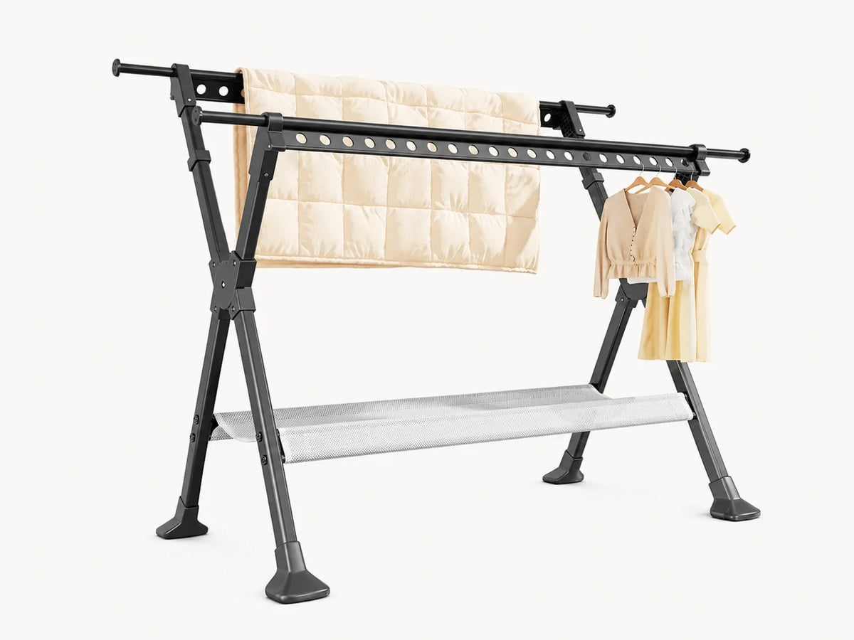 Étendoir à linge extérieur pliable grande capacité