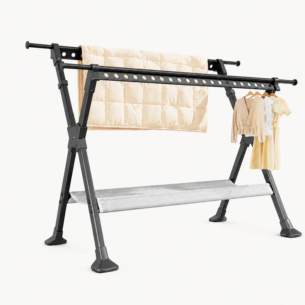 Étendoir à linge extérieur pliable grande capacité