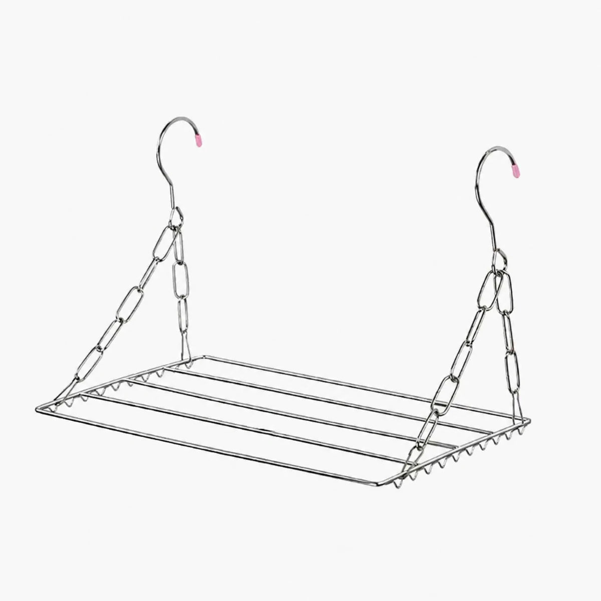 Étendoir balcon grille suspendue inox — vue 4