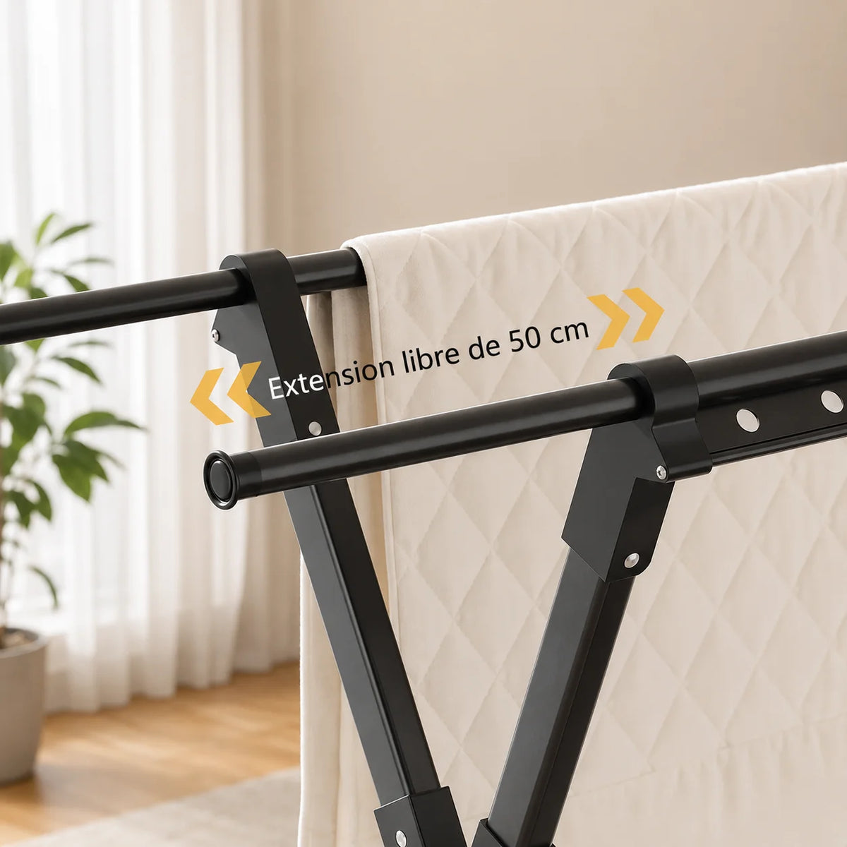 Étendoir extérieur pliable grande capacité — vue 3