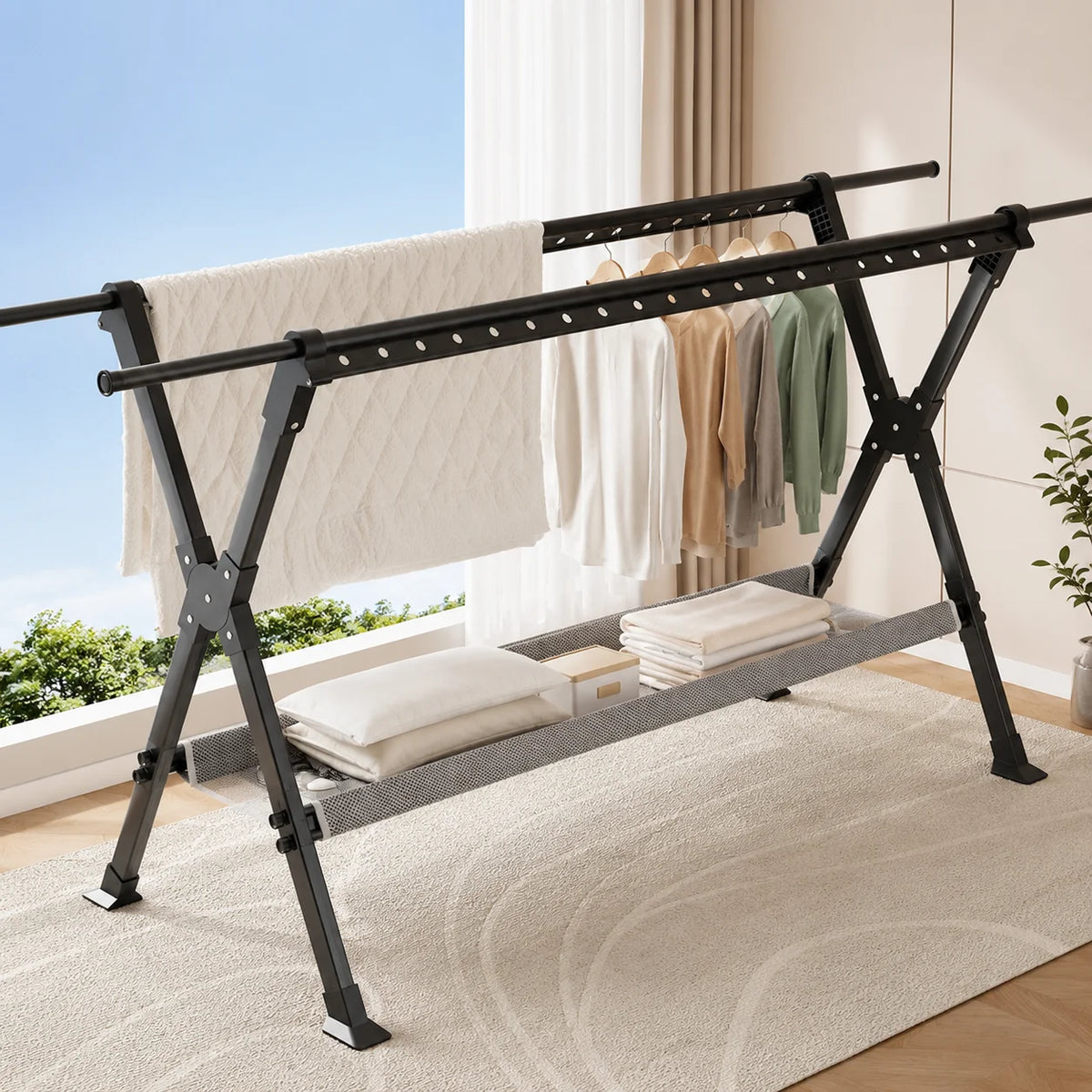 Étendoir extérieur pliable grande capacité — vue 5