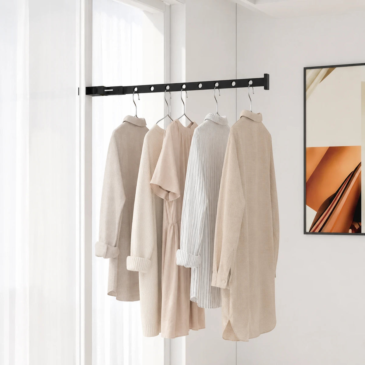 Étendoir balcon barre pivotante 360 — vue 5