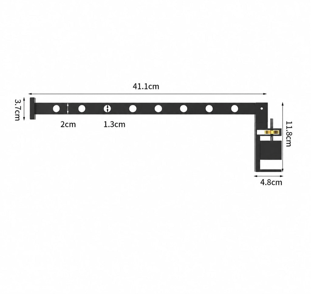 Étendoir balcon barre pivotante 360 — vue 7