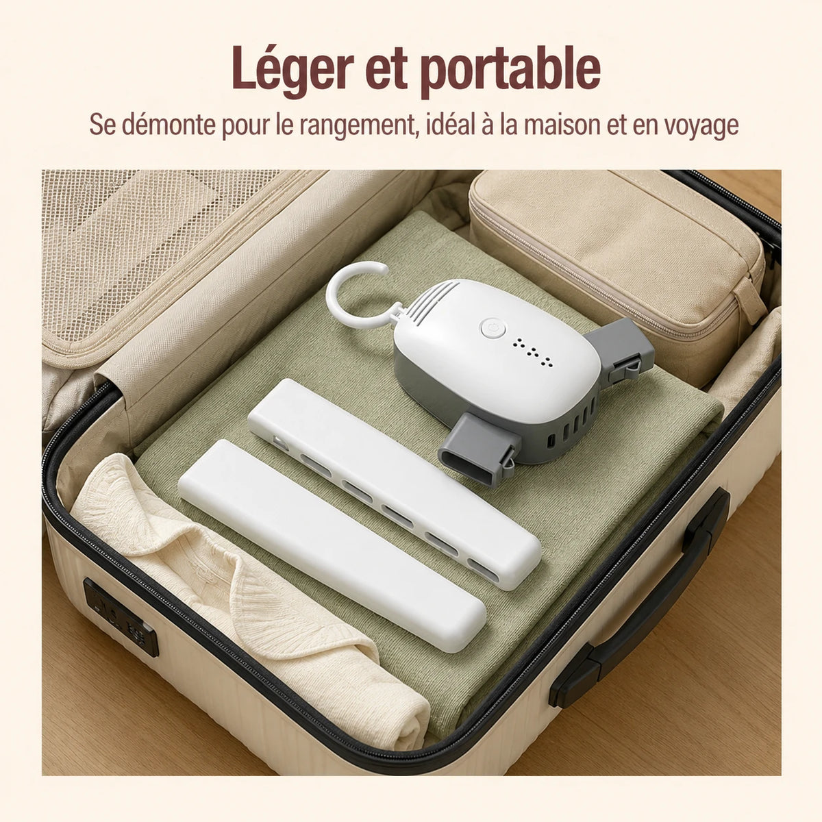 Étendoir chauffant suspendu UV cintre — vue 7