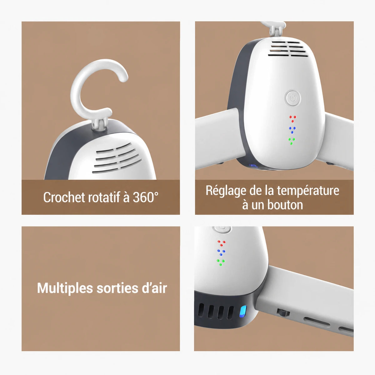 Étendoir chauffant suspendu UV cintre — vue 5