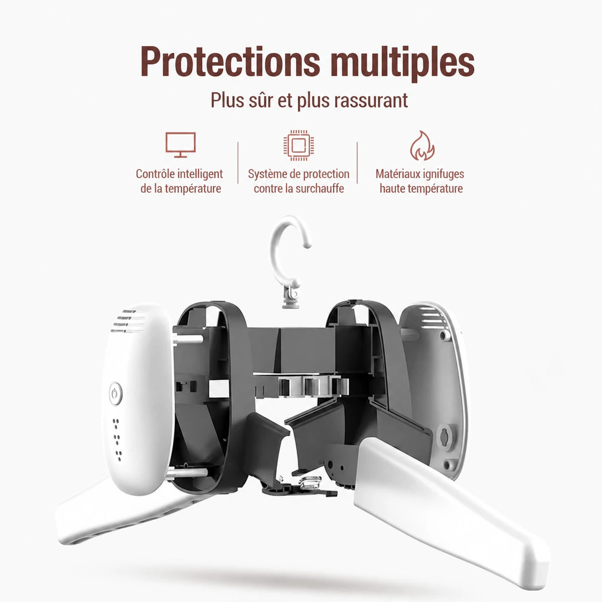 Étendoir chauffant suspendu UV cintre — vue 8