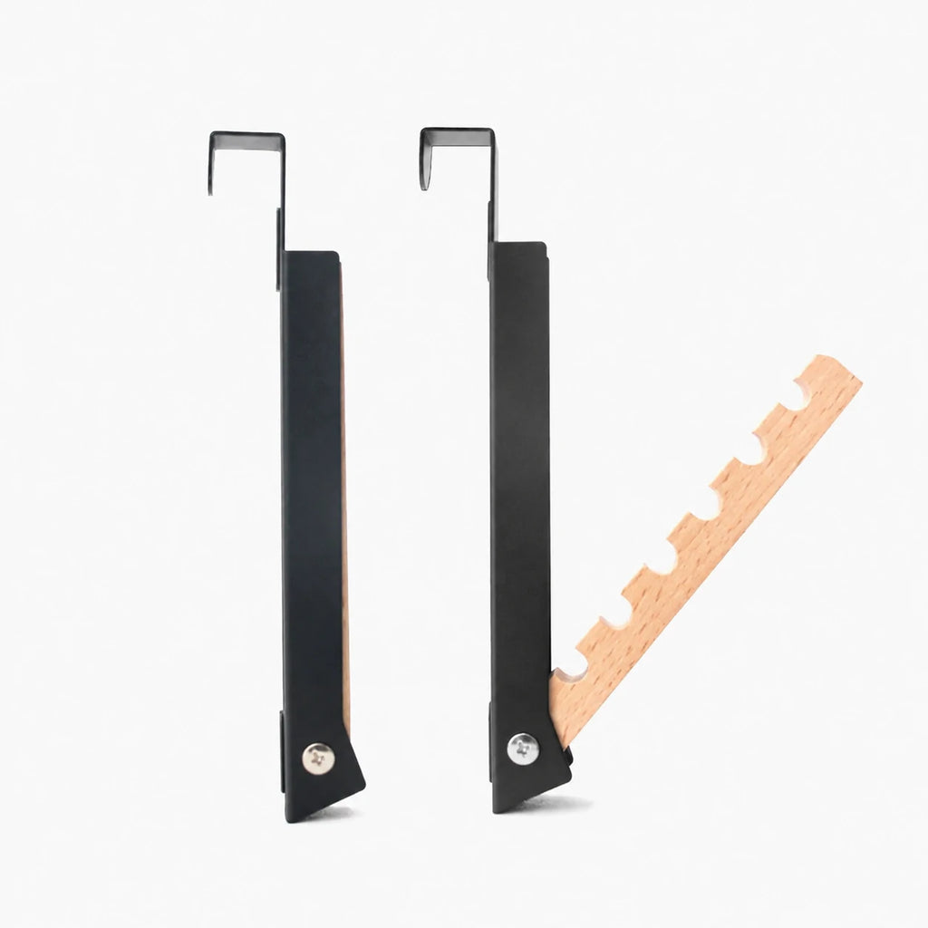 Étendoir porte bois hêtre fer noir — vue 4