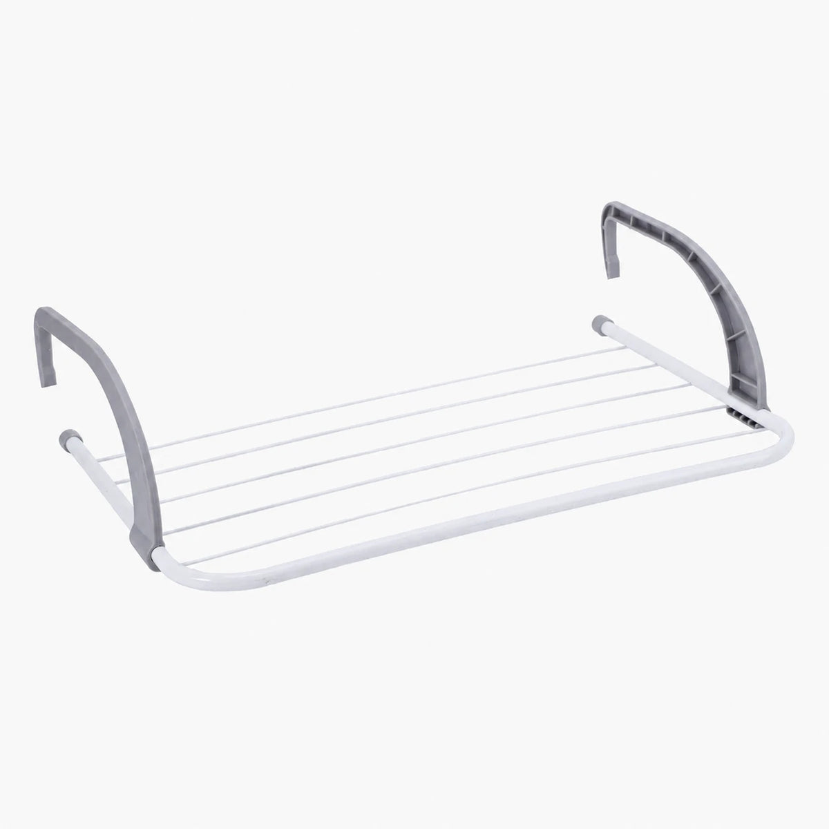Étendoir radiateur compact pliable blanc 50x34 cm