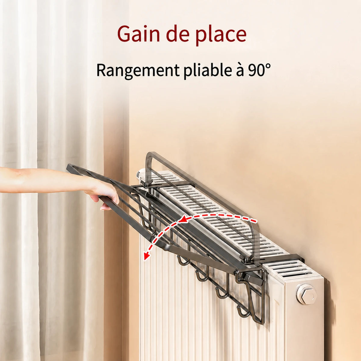 Étendoir radiateur porte-serviettes — vue 3