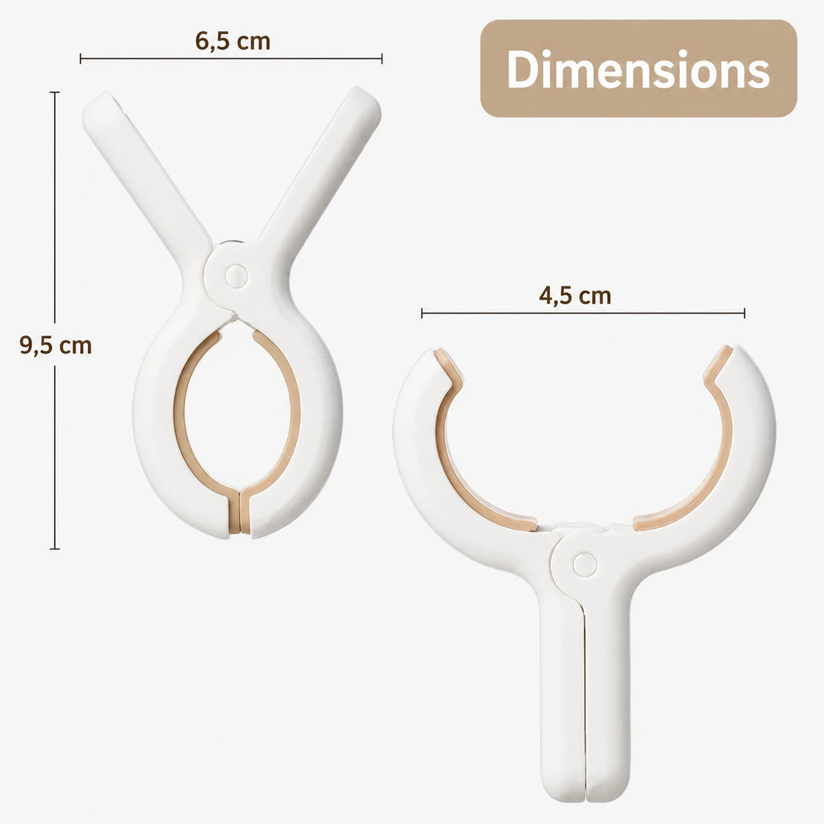 Grandes pinces à linge plastique anti-vent — vue 4