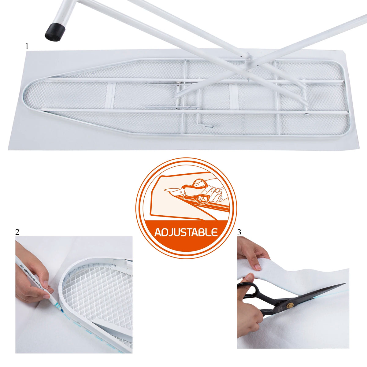IRONING BOARD FELT PAD , Universal Replacement Ironing Board Felt Padding Underlay Breathable Cotton Felt,Easy to Cut