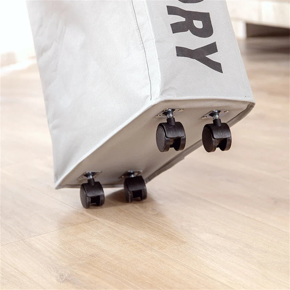 Panier à linge à roulettes pliable multiusage — vue 8