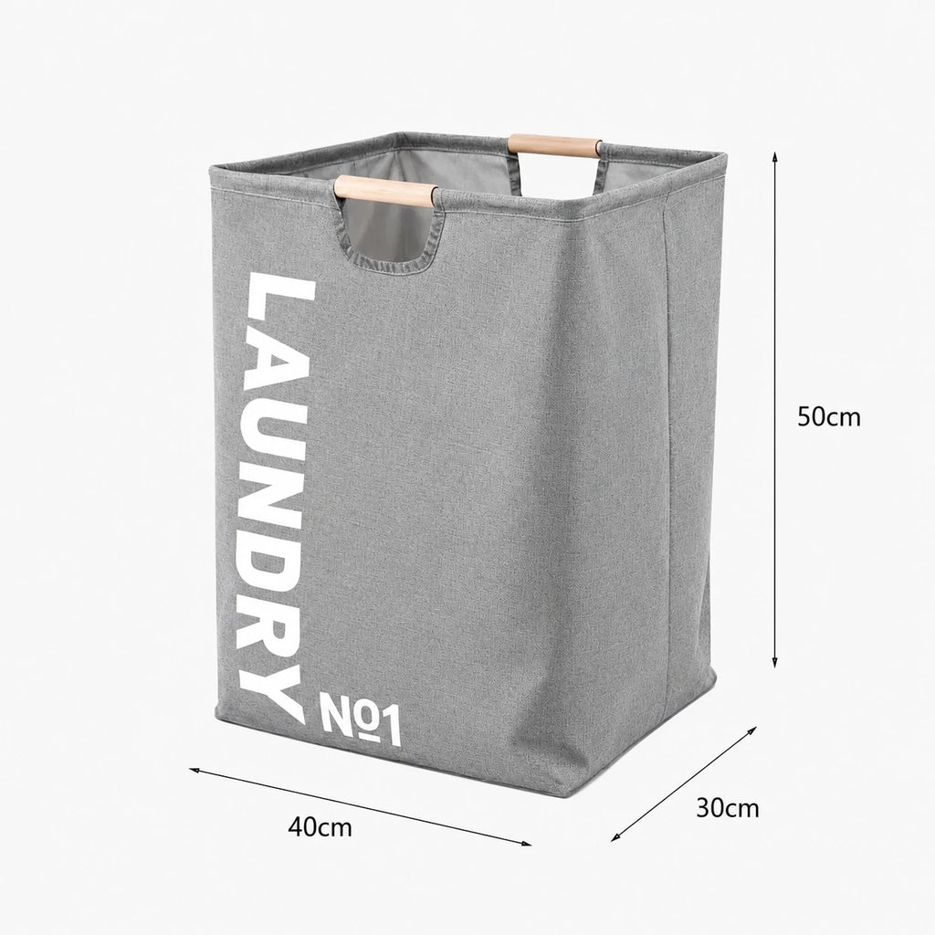 Panier à linge tissu imperméable 40x30x50cm — vue 3