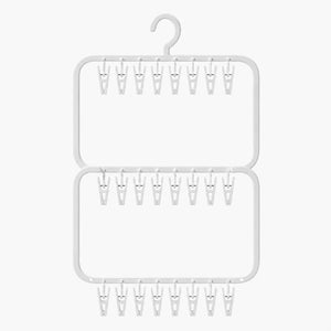 Petit étendoir multi-pinces suspendu — vue détaillée