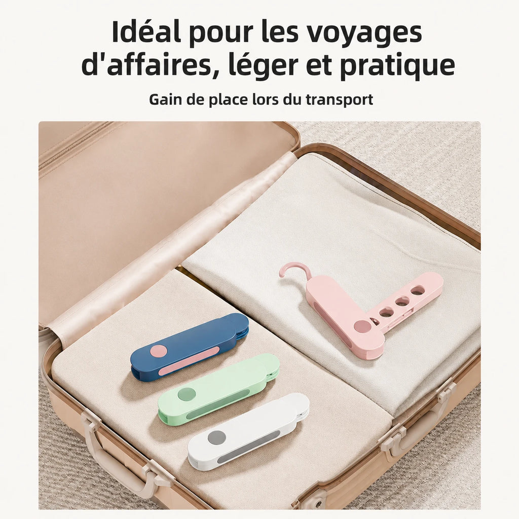 Petit étendoir cintre 7 trous pliable — vue 3