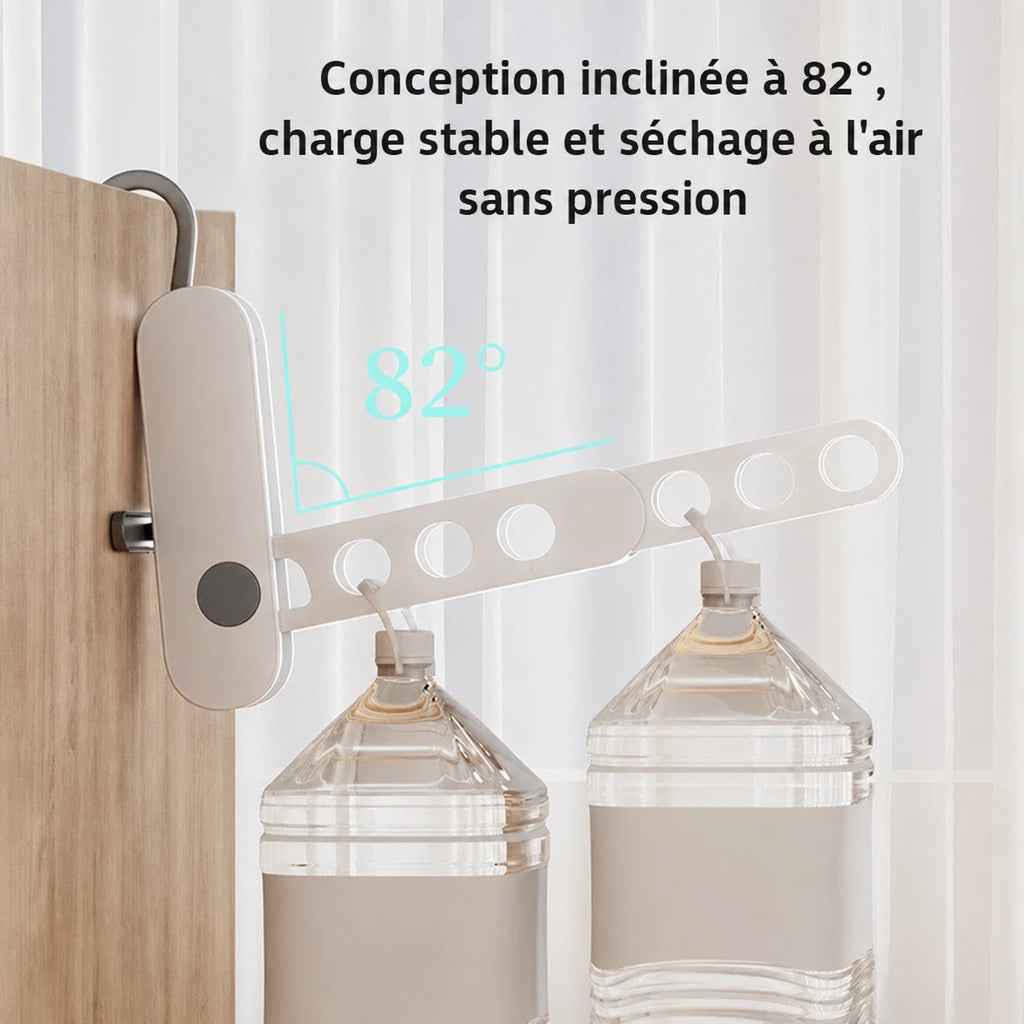 Petit étendoir cintre 7 trous pliable — vue 4