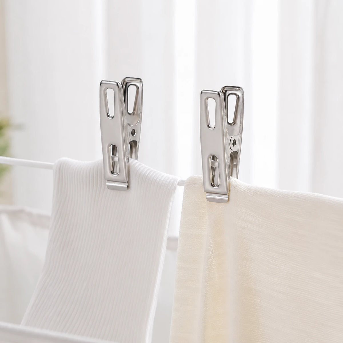 Pinces à linge inox plates — vue 2