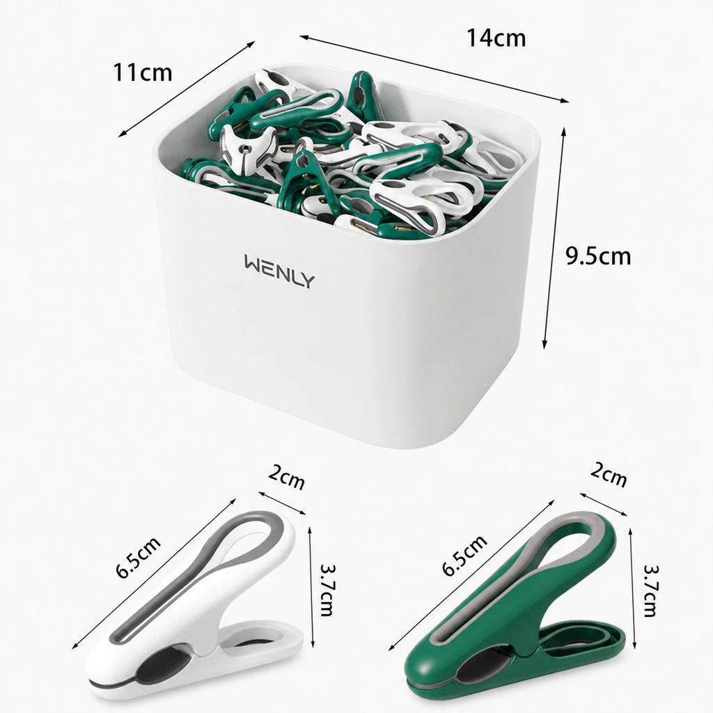 Pinces à linge plastique avec panier — vue 3