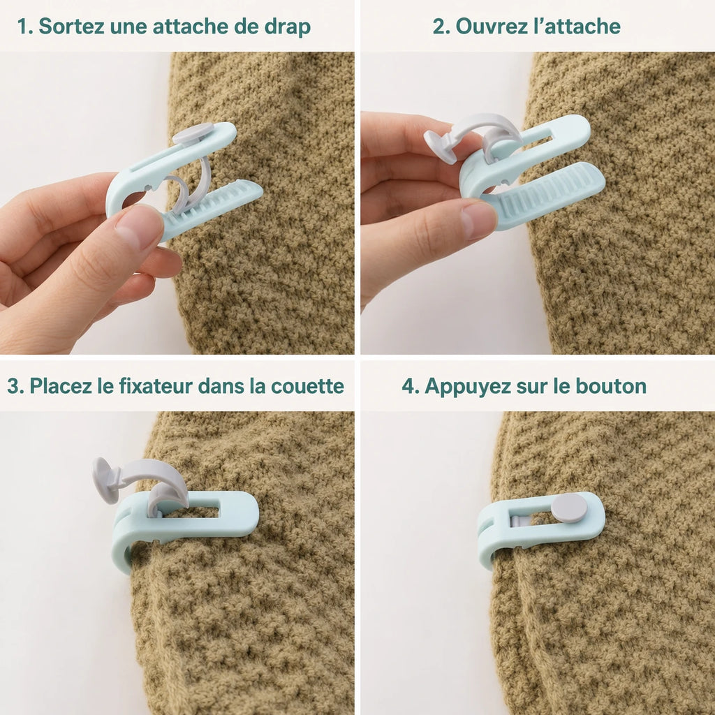 Pinces de fixation housse de couette — vue 4