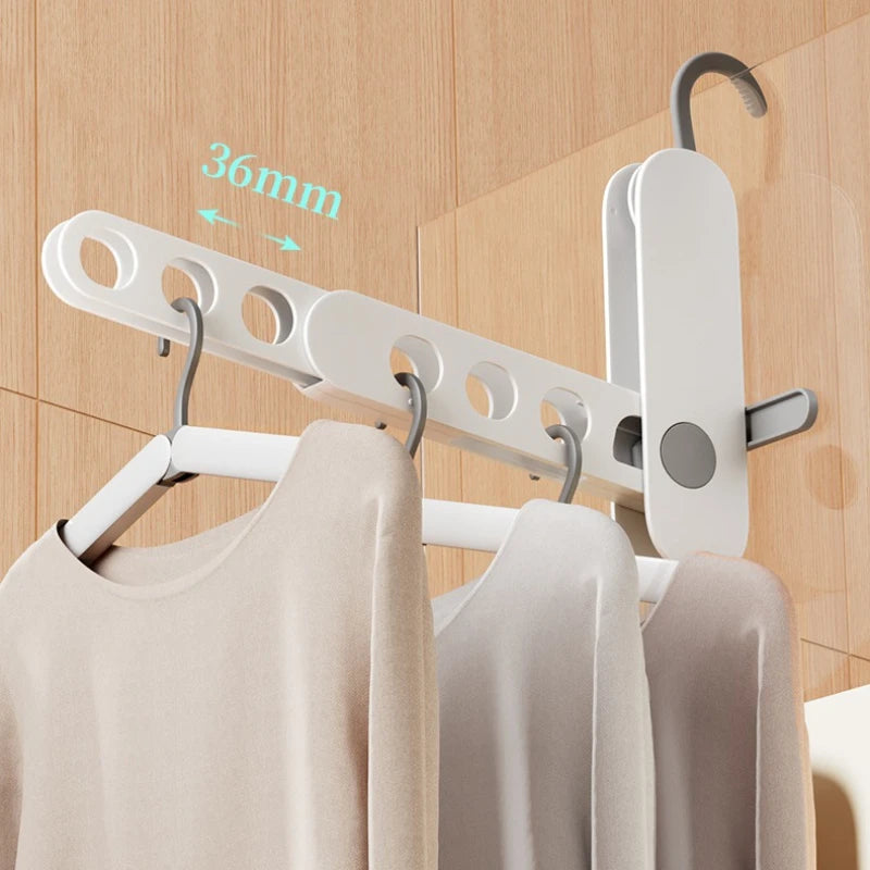 Petit étendoir à linge cintre 7 trous – pliable déplacement
