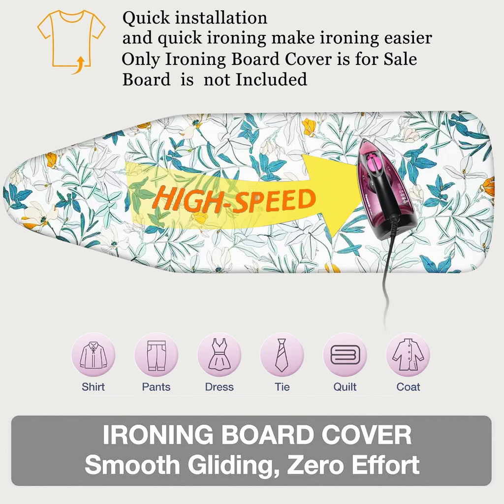 120x40,130x50,140x50 Ironing Board Cover Full Size Scorch Padding Cover,Heavy-Duty Thick Polyester Fabric,Laundry Room Accessory