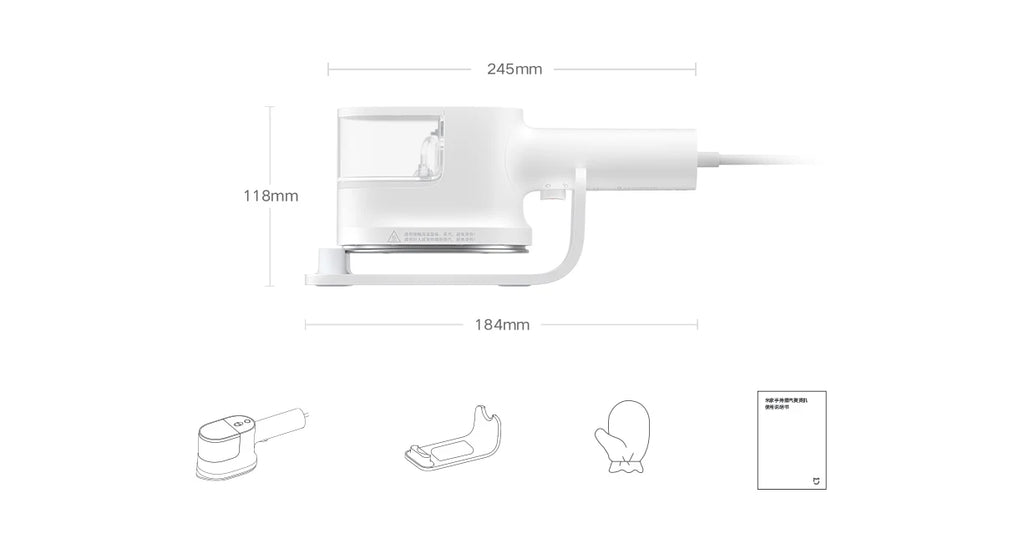 Défroisseur vapeur 2 en 1  – 1200W vertical horizontal 150ml
