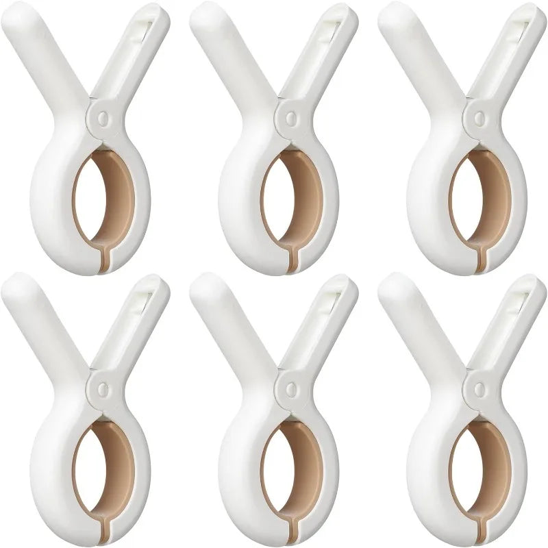 Grandes pinces à linge plastique anti-vent — lot de 3, 6 ou 12
