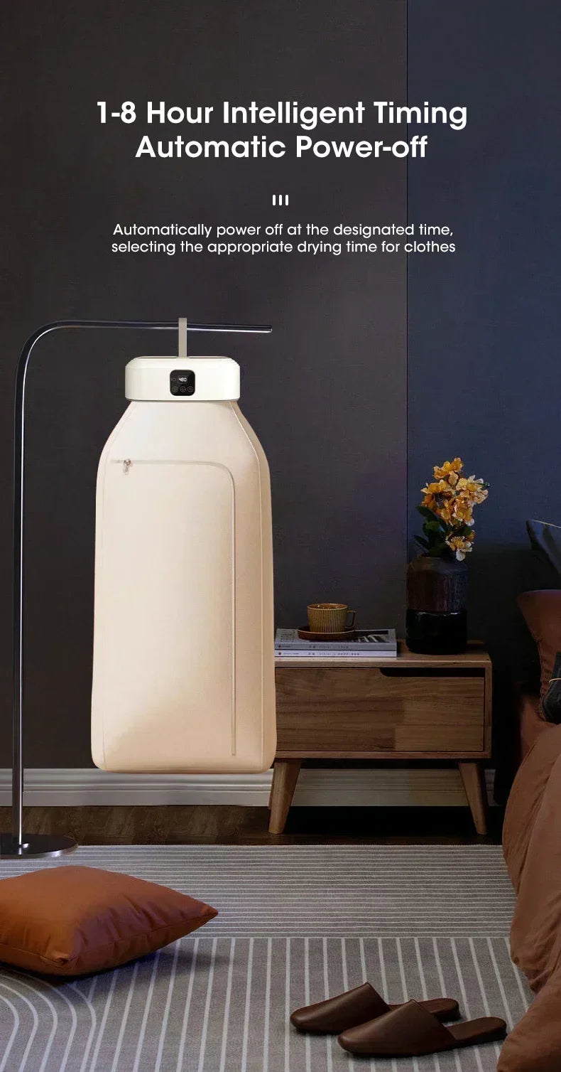 Étendoir chauffant UV housse – 600W minuterie et télécommande