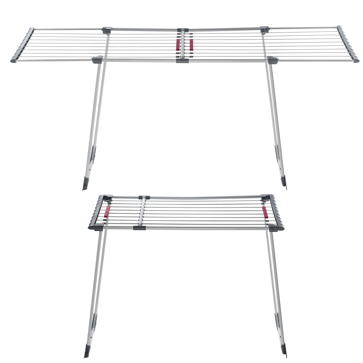 Étendoir à linge pliable extensible – télescopique blanc