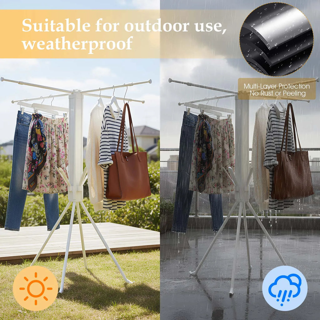 Séchoir parapluie télescopique – sur pied portable