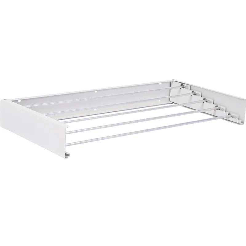 Étendoir mural pliable 5 tiges aluminium - 80 ou 100 cm