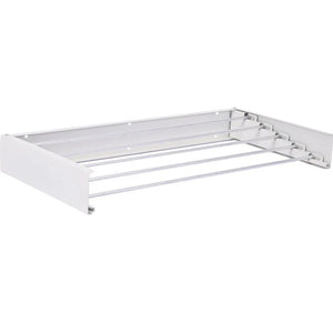 Étendoir mural pliable 5 tiges aluminium - 80 ou 100 cm