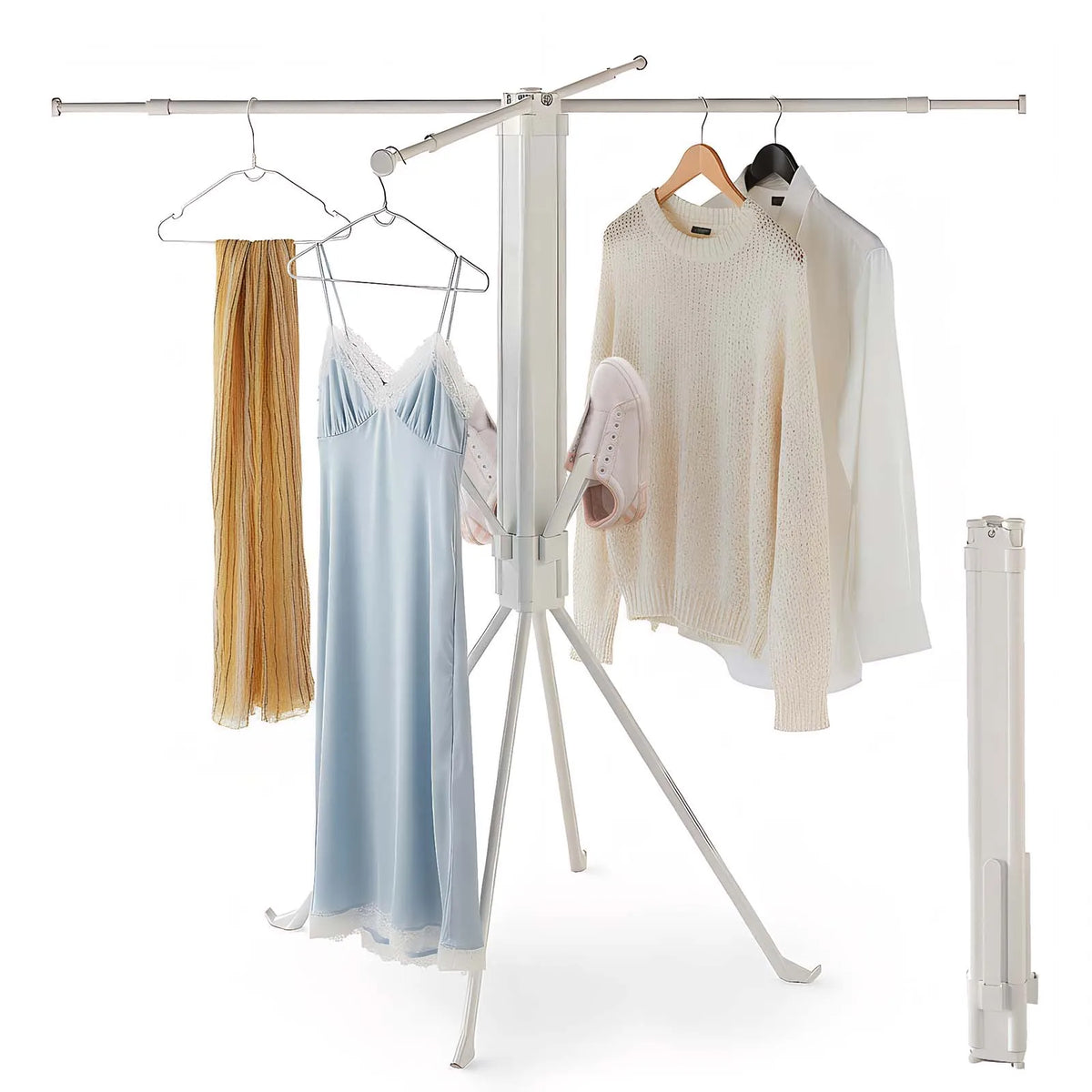 Séchoir parapluie télescopique – sur pied portable