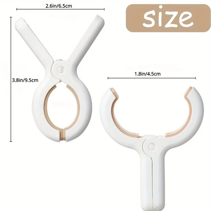 Grandes pinces à linge plastique anti-vent — lot de 3, 6 ou 12