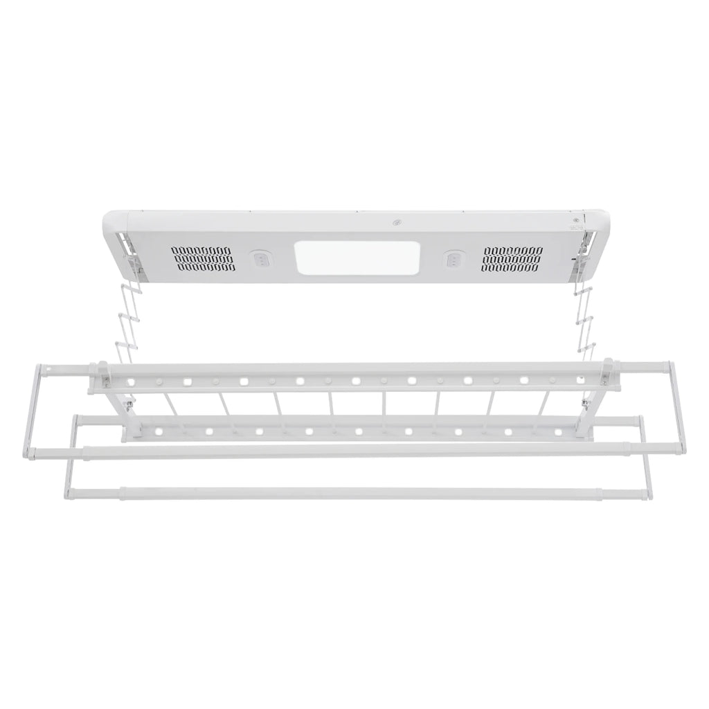 Étendoir plafond électrique LED – ventilation et télécommande