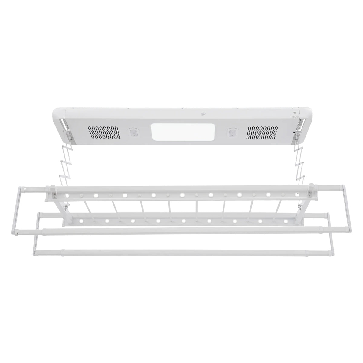 Étendoir plafond électrique LED – ventilation et télécommande