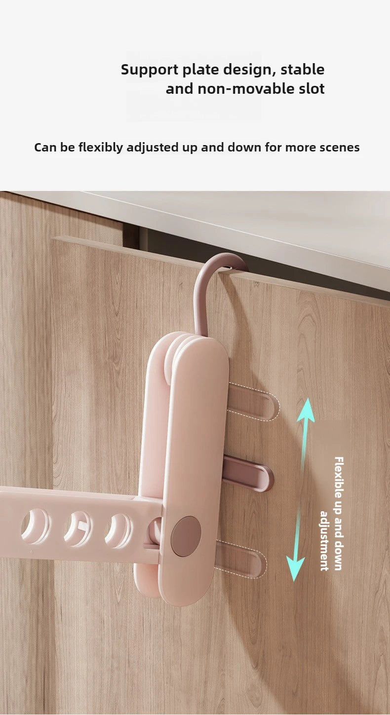 Petit étendoir à linge cintre 7 trous – pliable déplacement
