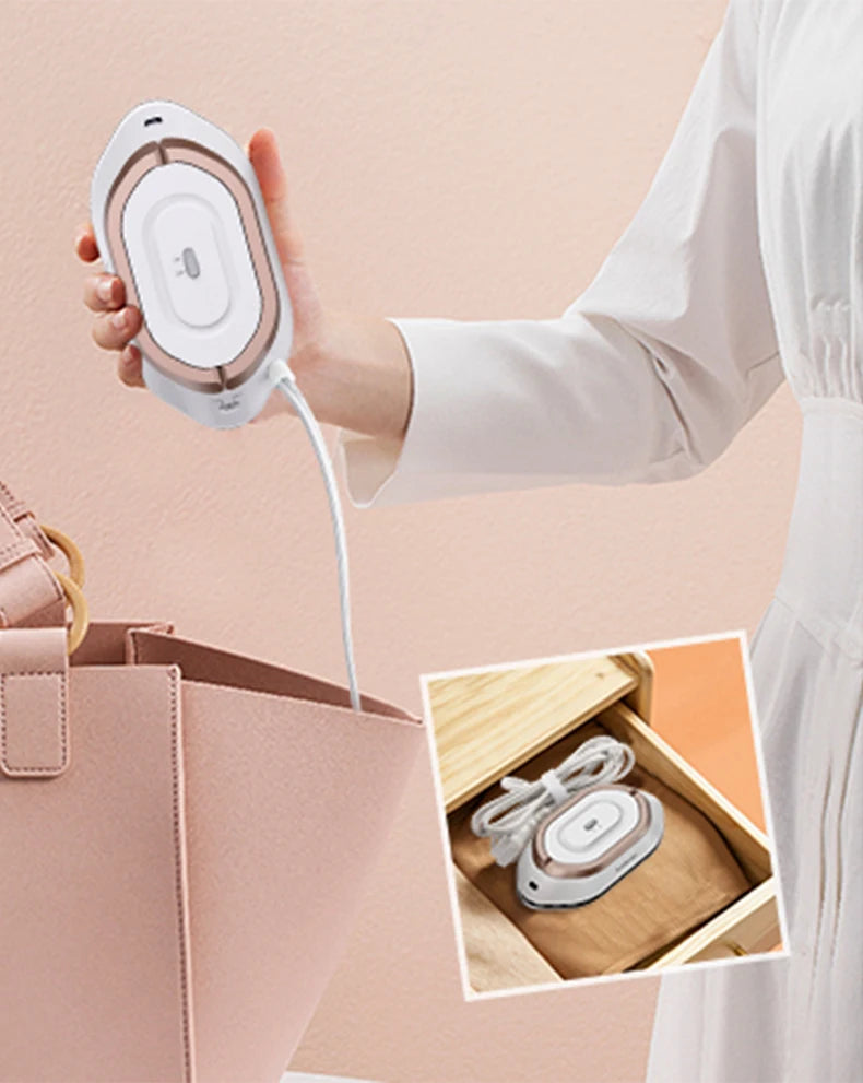 YUNCHI Portable Mini Electric Iron Dual-voltage Non-steam Travel Dry Iron 100-240V