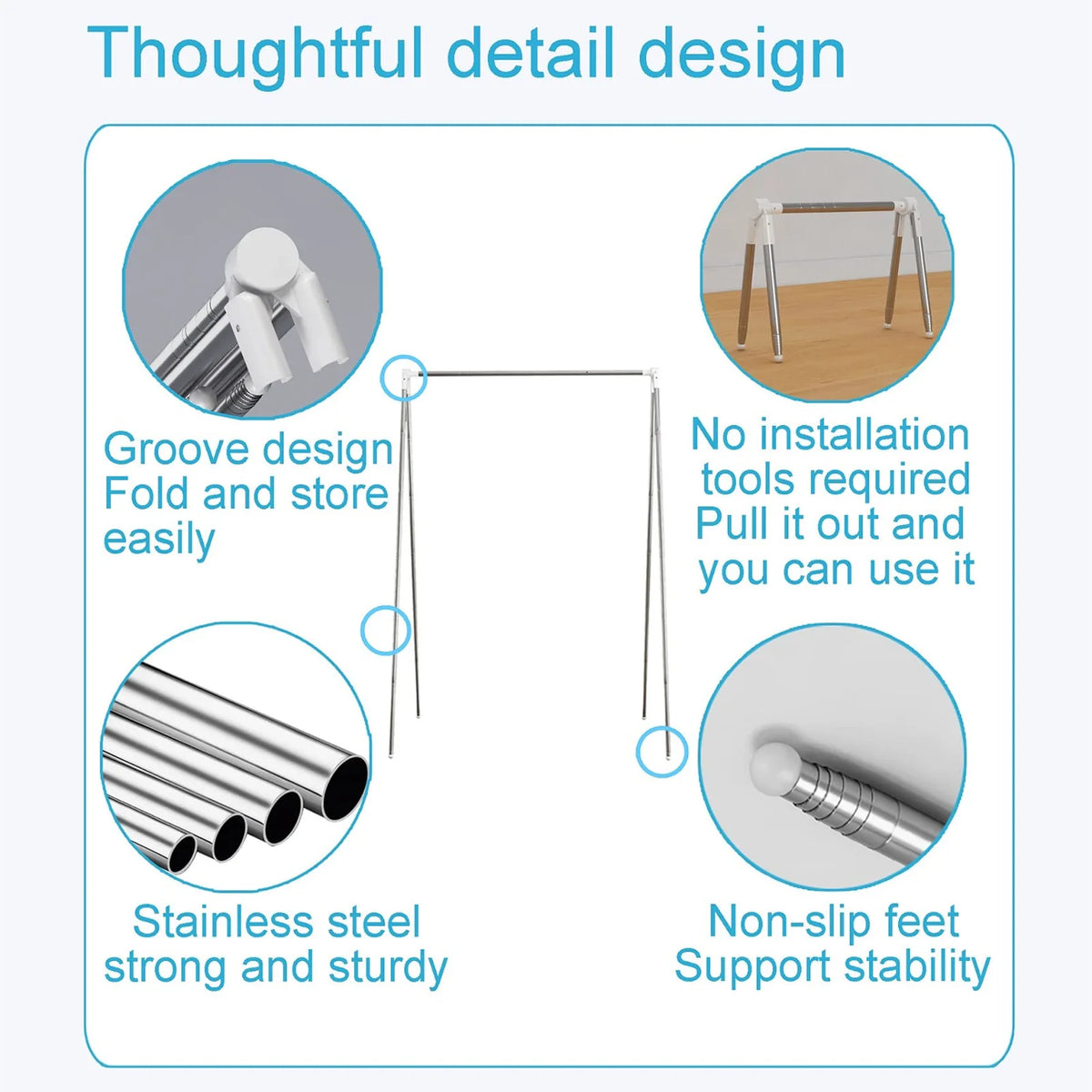 Petit étendoir à linge rétractable camping intérieur extérieur